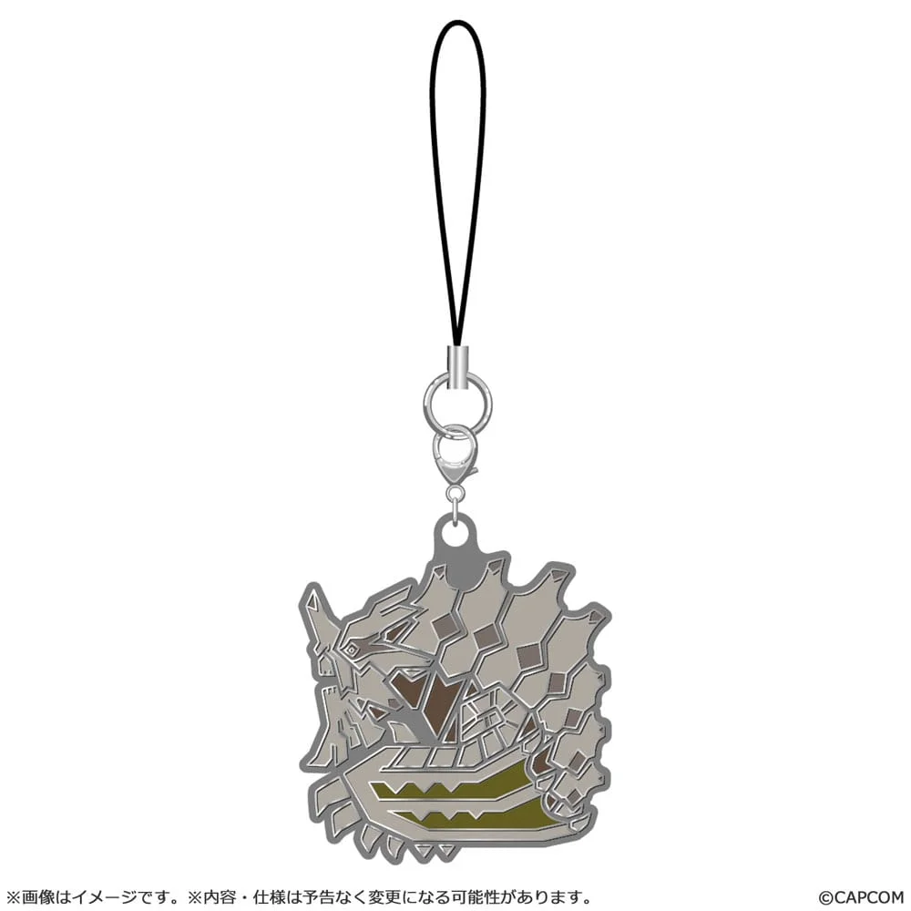 Monster Hunter Wilds Monster icon Metal Keychain - 1 Unidade Aleatória